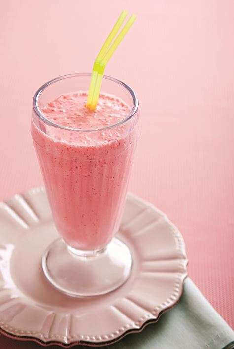 imagem de uma taca de milk shake de banana